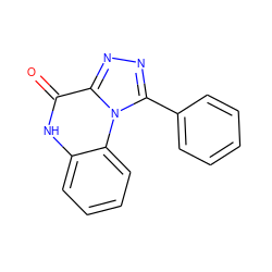 O=c1[nH]c2ccccc2n2c(-c3ccccc3)nnc12 ZINC000008581877