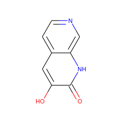 O=c1[nH]c2cnccc2cc1O ZINC000040836109