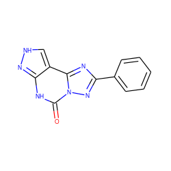 O=c1[nH]c2n[nH]cc2c2nc(-c3ccccc3)nn12 ZINC001772596675