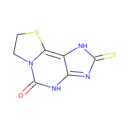 O=c1[nH]c2nc(=S)[nH]c-2c2n1CCS2 ZINC000013756650