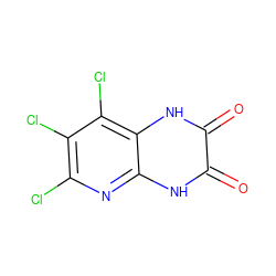 O=c1[nH]c2nc(Cl)c(Cl)c(Cl)c2[nH]c1=O ZINC000026665816