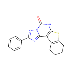 O=c1[nH]c2sc3c(c2c2nc(-c4ccccc4)nn12)CCCC3 ZINC000027516743