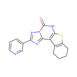 O=c1[nH]c2sc3c(c2c2nc(-c4cccnc4)nn12)CCCC3 ZINC000013723711