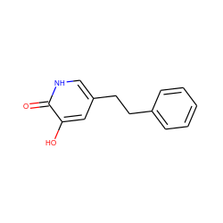 O=c1[nH]cc(CCc2ccccc2)cc1O ZINC000095585968