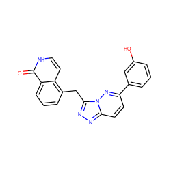 O=c1[nH]ccc2c(Cc3nnc4ccc(-c5cccc(O)c5)nn34)cccc12 ZINC000073165727