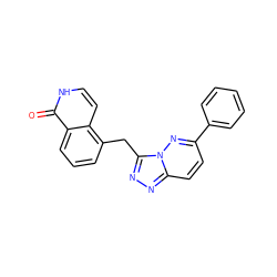 O=c1[nH]ccc2c(Cc3nnc4ccc(-c5ccccc5)nn34)cccc12 ZINC000072318117