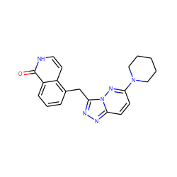 O=c1[nH]ccc2c(Cc3nnc4ccc(N5CCCCC5)nn34)cccc12 ZINC000073196758