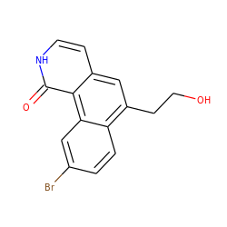 O=c1[nH]ccc2cc(CCO)c3ccc(Br)cc3c12 ZINC000028955833