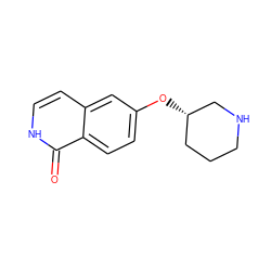 O=c1[nH]ccc2cc(O[C@H]3CCCNC3)ccc12 ZINC000035322567