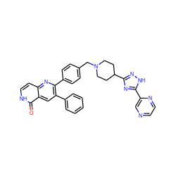 O=c1[nH]ccc2nc(-c3ccc(CN4CCC(c5n[nH]c(-c6cnccn6)n5)CC4)cc3)c(-c3ccccc3)cc12 ZINC000044306105