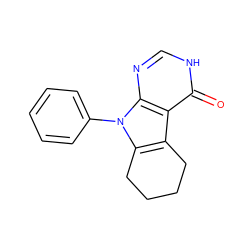 O=c1[nH]cnc2c1c1c(n2-c2ccccc2)CCCC1 ZINC000026721609