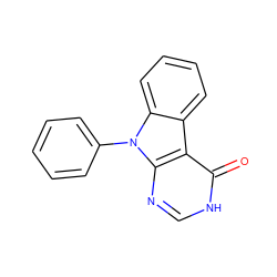 O=c1[nH]cnc2c1c1ccccc1n2-c1ccccc1 ZINC000026672862