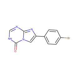 O=c1[nH]cnc2nc(-c3ccc(Br)cc3)cn12 ZINC000103254763