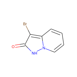 O=c1[nH]n2ccccc2c1Br ZINC000063539558