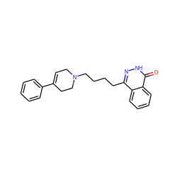 O=c1[nH]nc(CCCCN2CC=C(c3ccccc3)CC2)c2ccccc12 ZINC000009692000