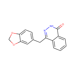 O=c1[nH]nc(Cc2ccc3c(c2)OCO3)c2ccccc12 ZINC000026263306