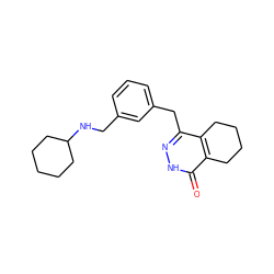 O=c1[nH]nc(Cc2cccc(CNC3CCCCC3)c2)c2c1CCCC2 ZINC000167702441