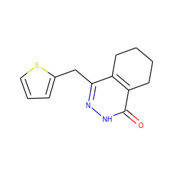 O=c1[nH]nc(Cc2cccs2)c2c1CCCC2 ZINC000167534603