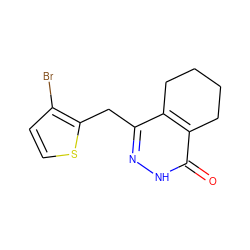 O=c1[nH]nc(Cc2sccc2Br)c2c1CCCC2 ZINC000168484864