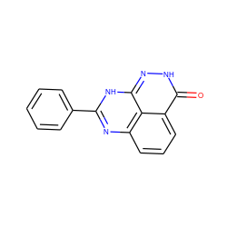 O=c1[nH]nc2[nH]c(-c3ccccc3)nc3cccc1c32 ZINC000299857215