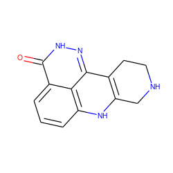 O=c1[nH]nc2c3c([nH]c4cccc1c42)CNCC3 ZINC000150095440