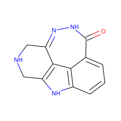 O=c1[nH]nc2c3c([nH]c4cccc1c43)CNC2 ZINC000146783634