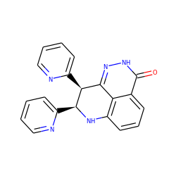 O=c1[nH]nc2c3c(cccc13)N[C@@H](c1ccccn1)[C@H]2c1ccccn1 ZINC000118617784