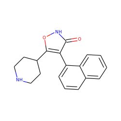 O=c1[nH]oc(C2CCNCC2)c1-c1cccc2ccccc12 ZINC000013607828