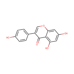 O=c1c(-c2ccc(O)cc2)coc2cc(O)cc(O)c12 ZINC000018825330