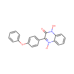 O=c1c(-c2ccc(Oc3ccccc3)cc2)[n+]([O-])c2ccccc2n1O ZINC000000545698