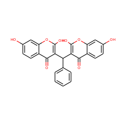 O=c1c(C(c2ccccc2)c2c(O)oc3cc(O)ccc3c2=O)c(O)oc2cc(O)ccc12 ZINC000100788501