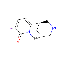 O=c1c(I)ccc2n1C[C@H]1CNC[C@H]2C1 ZINC000101031762