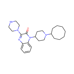 O=c1c(N2CCNCC2)nc2ccccc2n1C1CCN(C2CCCCCCC2)CC1 ZINC000114710899