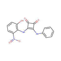 O=c1c(Nc2ccccc2)c(Nc2c(O)cccc2[N+](=O)[O-])c1=O ZINC000101103810