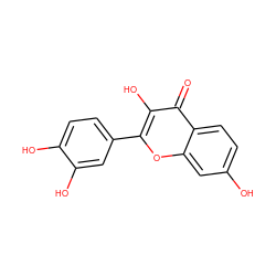 O=c1c(O)c(-c2ccc(O)c(O)c2)oc2cc(O)ccc12 ZINC000000039111