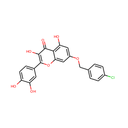 O=c1c(O)c(-c2ccc(O)c(O)c2)oc2cc(OCc3ccc(Cl)cc3)cc(O)c12 ZINC000043012025