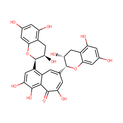 O=c1c(O)cc([C@H]2Oc3cc(O)cc(O)c3C[C@H]2O)cc2c([C@H]3Oc4cc(O)cc(O)c4C[C@H]3O)cc(O)c(O)c12 ZINC000003978446