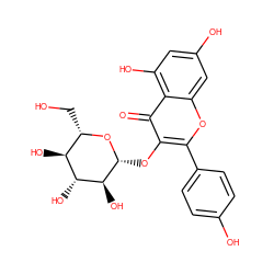 O=c1c(O[C@H]2O[C@@H](CO)[C@H](O)[C@@H](O)[C@@H]2O)c(-c2ccc(O)cc2)oc2cc(O)cc(O)c12 ZINC000036389504