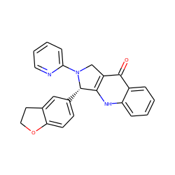 O=c1c2c([nH]c3ccccc13)[C@H](c1ccc3c(c1)CCO3)N(c1ccccn1)C2 ZINC000013613004