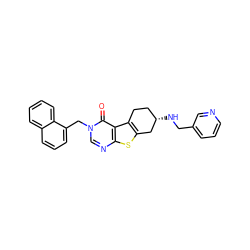 O=c1c2c3c(sc2ncn1Cc1cccc2ccccc12)C[C@@H](NCc1cccnc1)CC3 ZINC001772583702