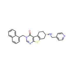 O=c1c2c3c(sc2ncn1Cc1cccc2ccccc12)C[C@@H](NCc1ccncc1)CC3 ZINC001772646528