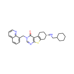 O=c1c2c3c(sc2ncn1Cc1cccc2cccnc12)C[C@@H](NCC1CCCCC1)CC3 ZINC001772615594