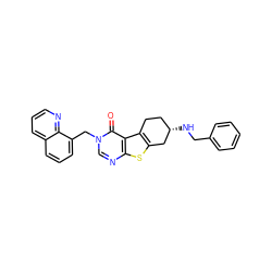 O=c1c2c3c(sc2ncn1Cc1cccc2cccnc12)C[C@@H](NCc1ccccc1)CC3 ZINC001772643318