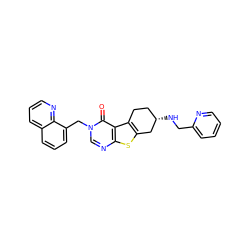 O=c1c2c3c(sc2ncn1Cc1cccc2cccnc12)C[C@@H](NCc1ccccn1)CC3 ZINC001772635142