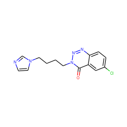 O=c1c2cc(Cl)ccc2nnn1CCCCn1ccnc1 ZINC000026380570