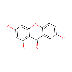 O=c1c2cc(O)ccc2oc2cc(O)cc(O)c12 ZINC000006094144