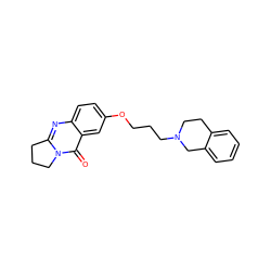 O=c1c2cc(OCCCN3CCc4ccccc4C3)ccc2nc2n1CCC2 ZINC000299829948