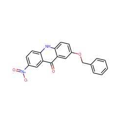 O=c1c2cc(OCc3ccccc3)ccc2[nH]c2ccc([N+](=O)[O-])cc12 ZINC000084672029