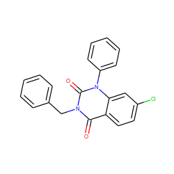 O=c1c2ccc(Cl)cc2n(-c2ccccc2)c(=O)n1Cc1ccccc1 ZINC000095564156