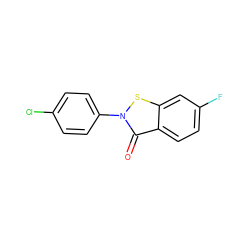 O=c1c2ccc(F)cc2sn1-c1ccc(Cl)cc1 ZINC000001430601